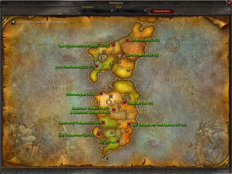 wow dungeon locations map.